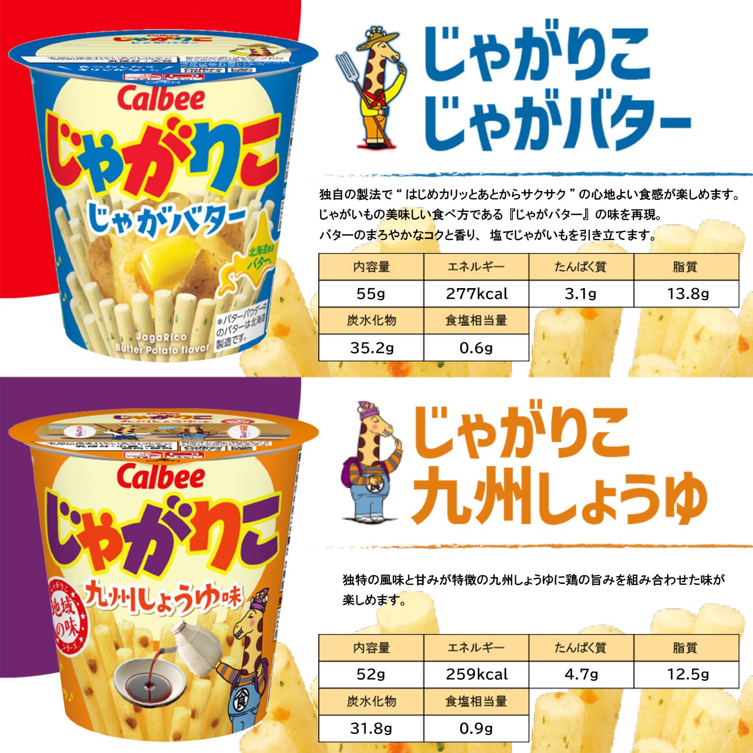 Amazon.co.jp: カルビー じゃがりこ 6種 計12個 詰め合わせ アソート